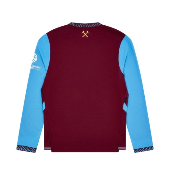 Camiseta de Manga Larga de Local West Ham United 2026/27 para Hombre Camiseta de Manga Larga de Local West Ham United 2026/27 para Hombre