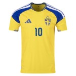 Camiseta Auténtica Local Suecia 2026 para Hombre IBRAHIMOVIĆ #10