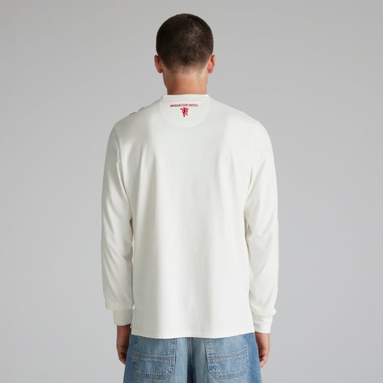 Camiseta Retro Inspirada Manga Larga Mujer Manchester United 1909 Camiseta Retro Inspirada Manga Larga Mujer Manchester United 1909