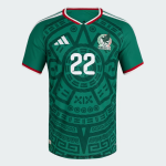Camiseta Oficial Local México 2026 Mujer H. LOZANO #22 Camiseta Oficial Local México 2026 Mujer H. LOZANO #22