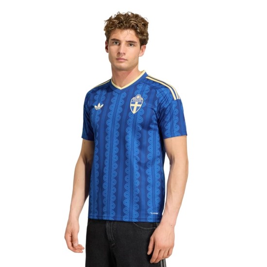 Camiseta Mundial 2026 Visitante Suecia Niño