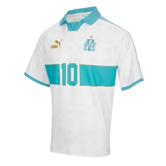 Camiseta Retro King OM #10 - Blanca Mujer Camiseta Retro King OM #10 - Blanca Mujer