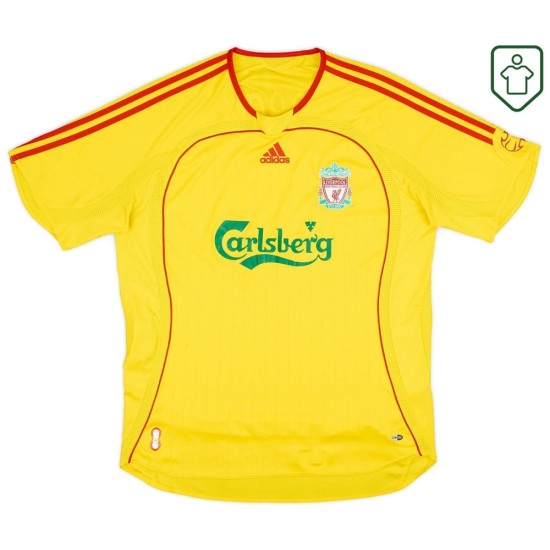 Camiseta retro visitante hombre Liverpool 2006/07 Gerrard #8