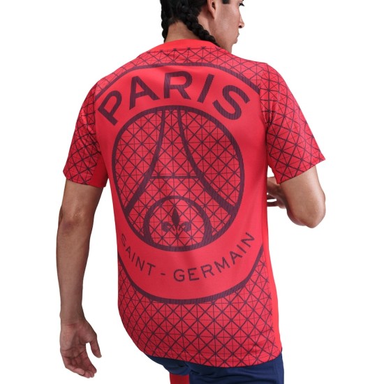 Hombre Camiseta pre-partido tercera PSG 2025/26 - Roja Hombre Camiseta pre-partido tercera PSG 2025/26 - Roja