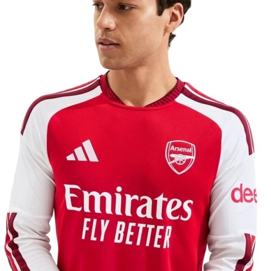 Camiseta Local Masculina de Manga Larga Arsenal 2026/27 Camiseta Local Masculina de Manga Larga Arsenal 2026/27