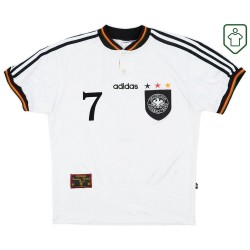 Camiseta retro local Alemania 1996/98 para hombre Möller #7