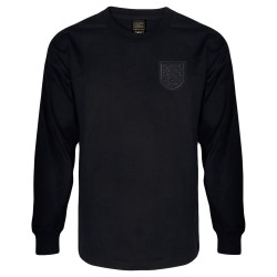 Camiseta retro blackout de manga larga Inglaterra 1966 #6 para hombre