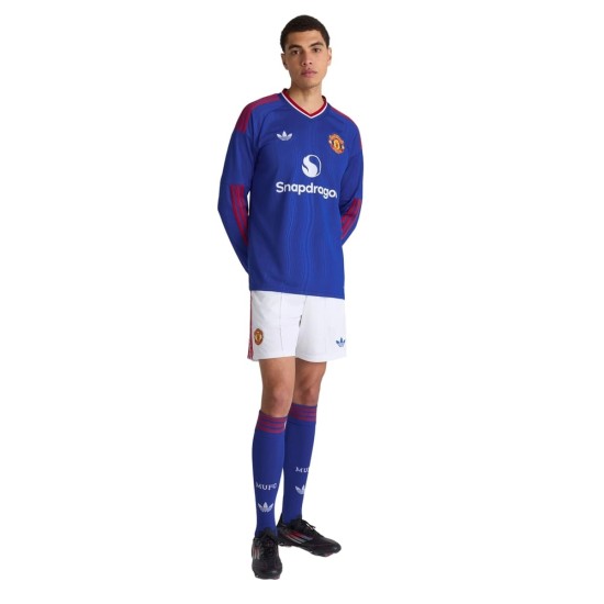 Pantalón Corto Visitante Manchester United 2026/27 Blanco Niño Pantalón Corto Visitante Manchester United 2026/27 Blanco Niño