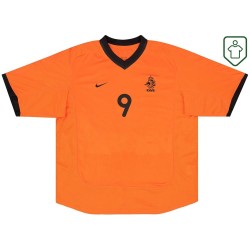 Camiseta retro local Países Bajos 2000/02 para hombre V.Nistelrooy #9