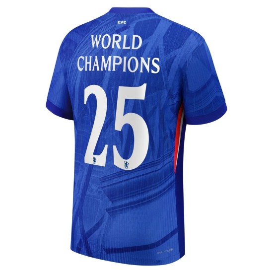 Camiseta Local Chelsea 2025/26 Hombre - Campeones del Mundo n.º 25 Camiseta Local Chelsea 2025/26 Hombre - Campeones del Mundo n.º 25