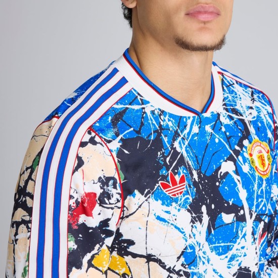 Camiseta de manga larga Stone Roses Manchester United 2025/26 para hombre Camiseta de manga larga Stone Roses Manchester United 2025/26 para hombre