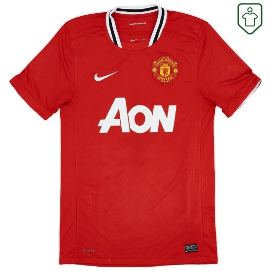 Camiseta retro local hombre Manchester United 2011/12 Scholes #22