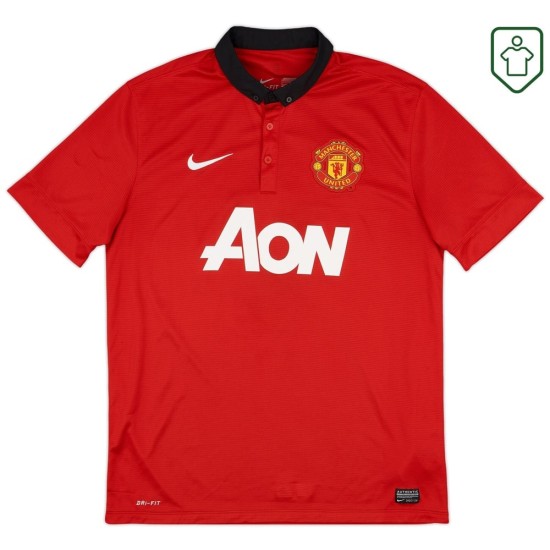 Camiseta retro local hombre Manchester United 2013/14 Mata #8 Camiseta retro local hombre Manchester United 2013/14 Mata #8