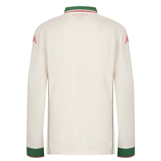 Hombre OGC Niza 2025/26 Camiseta Away Manga Larga