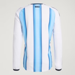 Camiseta oficial de local Argentina 2026 de manga larga para niño