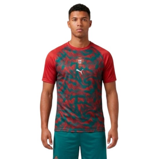 Remera pre partido tercera Portugal 2026 rojo niño