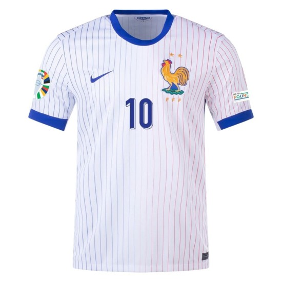 Kylian Mbappé #10 Francia Camiseta de Visita EURO 2024 Kylian Mbappé #10 Francia Camiseta de Visita EURO 2024