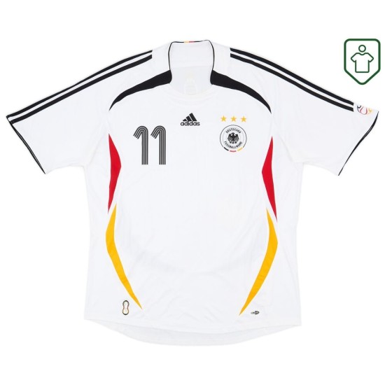Camiseta retro local Alemania 2005/07 para hombre Klose #11