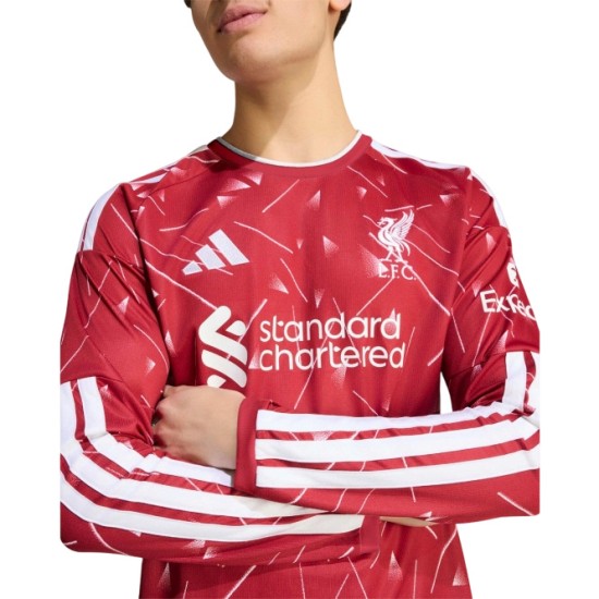 Camiseta Local Masculina de Manga Larga Liverpool 2026/27 Camiseta Local Masculina de Manga Larga Liverpool 2026/27