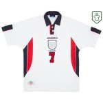 Camiseta retro local Inglaterra 1997/99 para hombre Beckham #7 Camiseta retro local Inglaterra 1997/99 para hombre Beckham #7