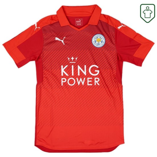Camiseta retro Leicester City 2016/17 visitante para hombre Vardy #9