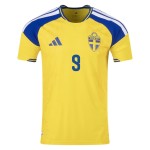 Camiseta Auténtica Local Suecia 2026 para Hombre ISAK #9 Camiseta Auténtica Local Suecia 2026 para Hombre ISAK #9
