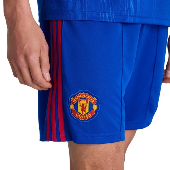 Pantalón Corto Visitante Manchester United 2026/27 Azul Niño Pantalón Corto Visitante Manchester United 2026/27 Azul Niño