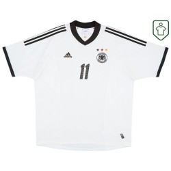 Camiseta retro local Alemania 2002/04 para hombre Klose #11