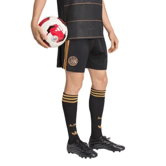 Pantalón Corto Visitante Ajax 2026/27 - Negro para mujer Pantalón Corto Visitante Ajax 2026/27 - Negro para mujer