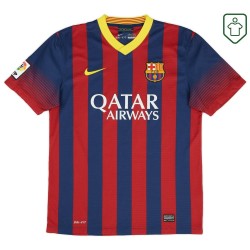 Hombre Camiseta retro local FC Barcelona 2013/14 Messi #10