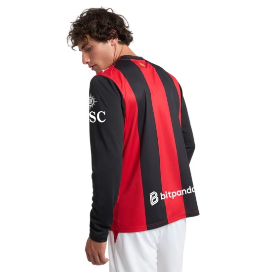 Camiseta de manga larga de local Milan 2026/27 para hombre