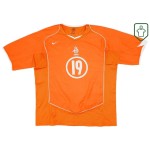 Camiseta retro local Países Bajos 2004/06 para hombre Robben #19