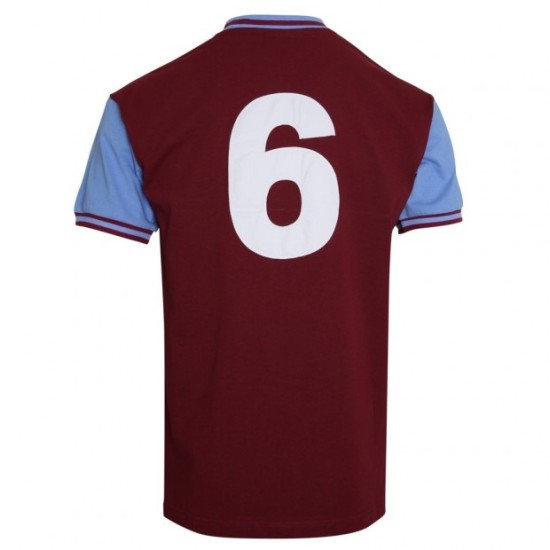 Camiseta Retro Local West Ham United 1966 #6 Hombre