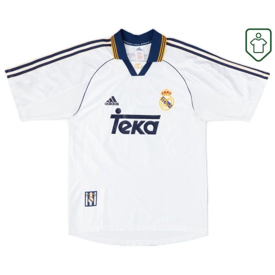 Hombre Camiseta retro local Real Madrid 2001 Raúl #7 Hombre Camiseta retro local Real Madrid 2001 Raúl #7