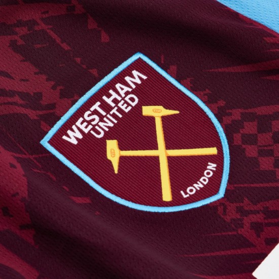 Camiseta de Manga Larga de Local West Ham United 2026/27 para Hombre Camiseta de Manga Larga de Local West Ham United 2026/27 para Hombre