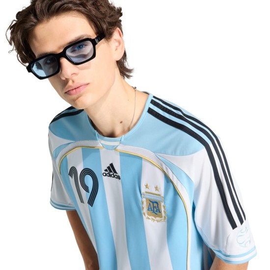 Camiseta Retro Local Argentina 2006 para Hombre Messi #19 Camiseta Retro Local Argentina 2006 para Hombre Messi #19