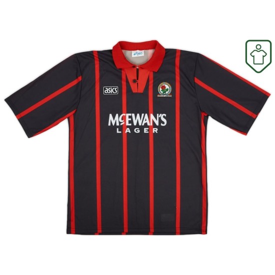 Camiseta retro Blackburn Rovers 1994/95 visitante para hombre Shearer #9 Camiseta retro Blackburn Rovers 1994/95 visitante para hombre Shearer #9