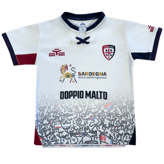 Kit de Visitante del Cagliari Calcio para Niño 2025/26