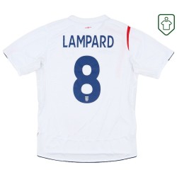 Camiseta retro local Inglaterra 2005/07 para hombre Lampard #8