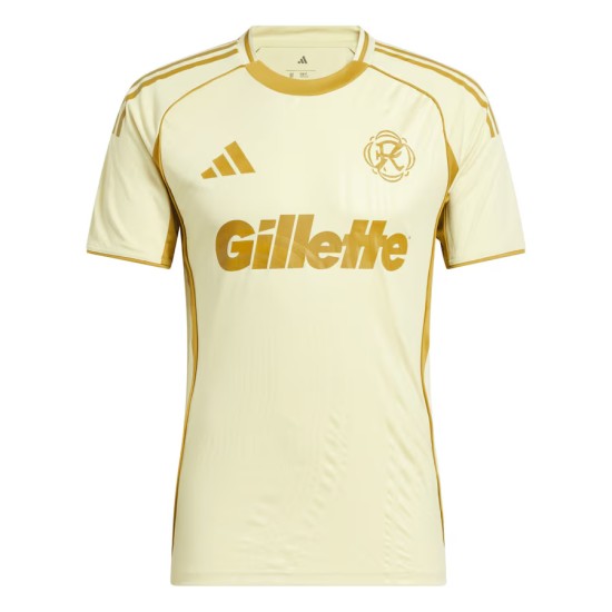 Camiseta infantil New England Revolution 2025 tercera pre partido - amarilla Camiseta infantil New England Revolution 2025 tercera pre partido - amarilla