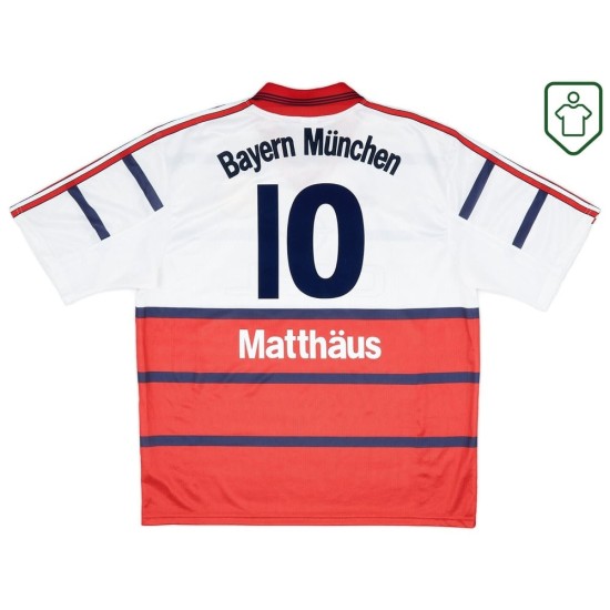 Camiseta retro Bayern Múnich 1998/00 visitante para hombre Matthäus #10