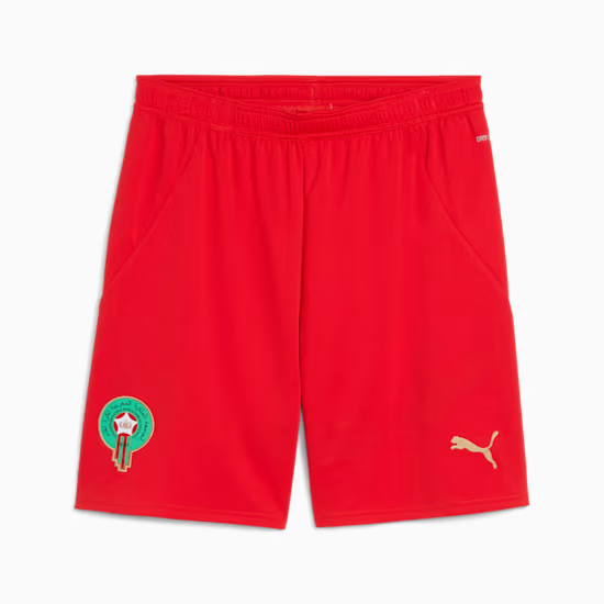 Terceros pantalones cortos Marruecos 2025 hombre - rojo