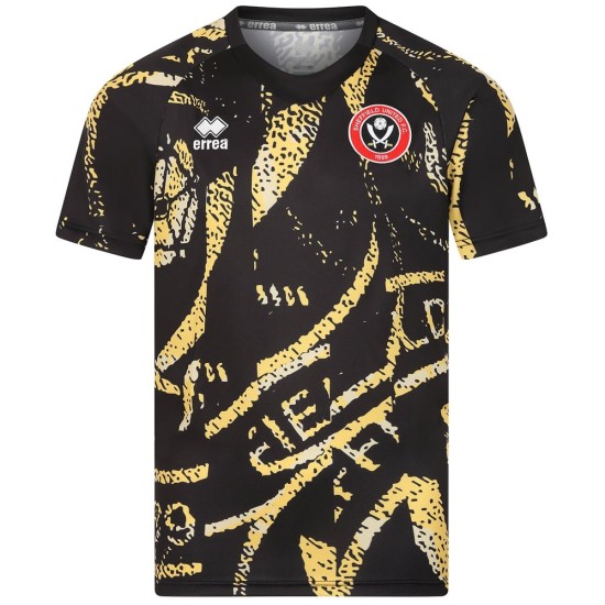 Camiseta de calentamiento tercera de hombre Sheffield United 2025/26 - Negro Camiseta de calentamiento tercera de hombre Sheffield United 2025/26 - Negro