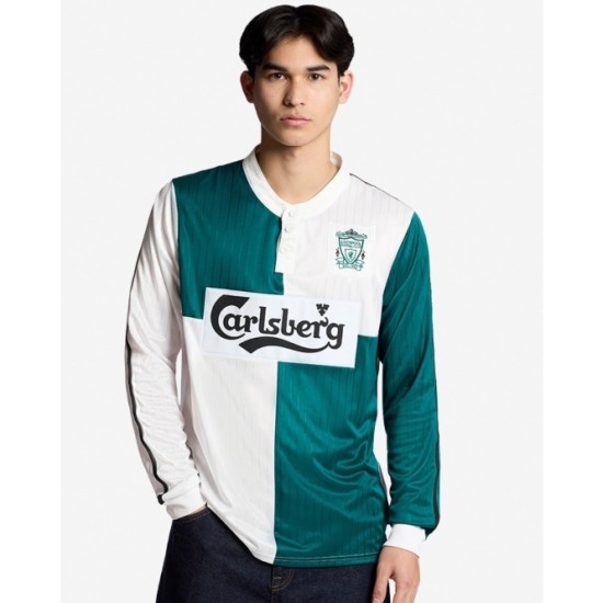 Camiseta retro visitante manga larga Liverpool 1995/96 de hombre