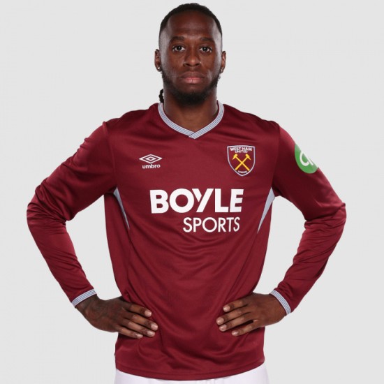 Camiseta de Local de Manga Larga West Ham United Hombre 2025/26