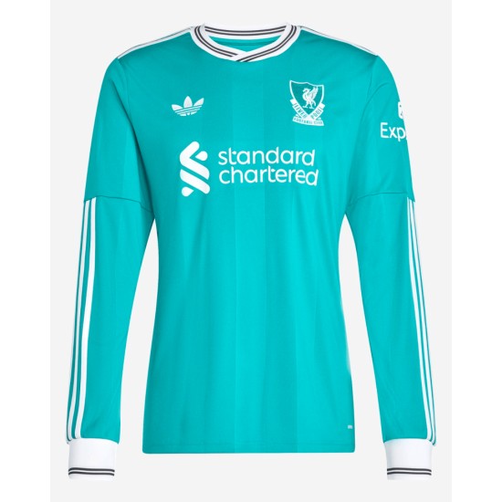 Camiseta Tercera Liverpool 2025/26 Manga Larga Mujer Camiseta Tercera Liverpool 2025/26 Manga Larga Mujer