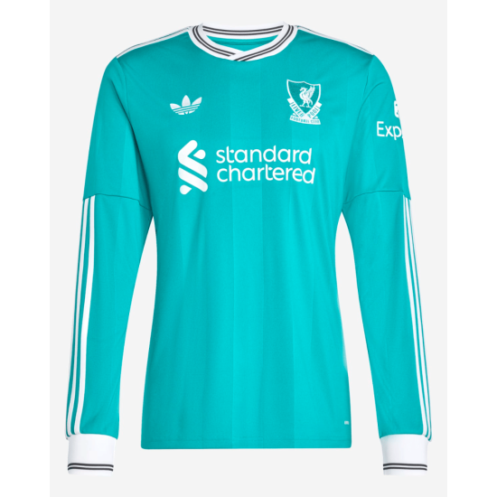 Camiseta Tercera Liverpool 2025/26 Manga Larga Niño Camiseta Tercera Liverpool 2025/26 Manga Larga Niño