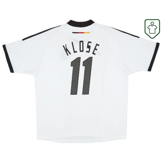 Camiseta retro local Alemania 2002/04 para hombre Klose #11 Camiseta retro local Alemania 2002/04 para hombre Klose #11