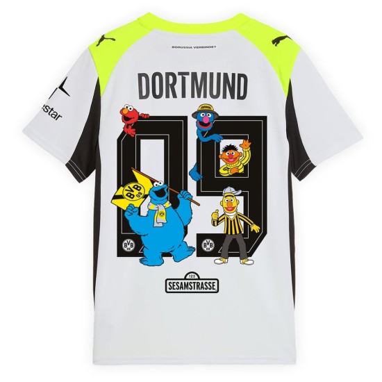 Camiseta infantil BVB Borussia Dortmund 2025/26 visitante Barrio Sésamo nº 9 Camiseta infantil BVB Borussia Dortmund 2025/26 visitante Barrio Sésamo nº 9