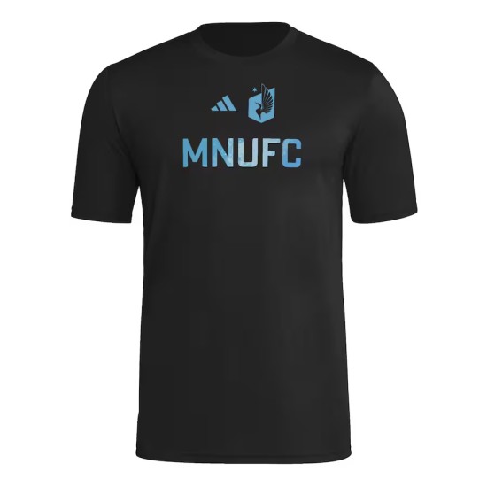 Camiseta infantil Minnesota United FC 2025 tercera Hook AEROREADY - negra Camiseta infantil Minnesota United FC 2025 tercera Hook AEROREADY - negra